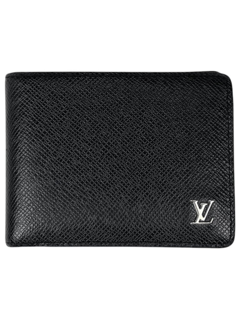 Louis Vuitton Portefeuille Multiple Fold Wallet Taiga Noir